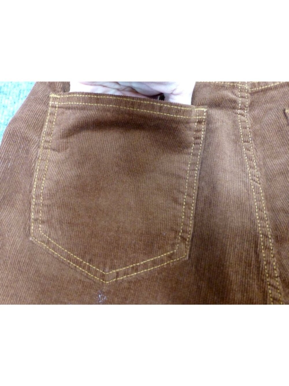 Gap Womens High Rise Vintage Slim Corduroy Pants 10/30 R Brown Stretch New With - Picture 10 of 11
